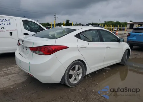 2012 Hyundai Elantra Gls z USA, uszkodzony, nr VIN 5NPDH4AE4CH086321